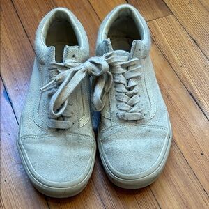 Vans Light Beige Suede Sneakers